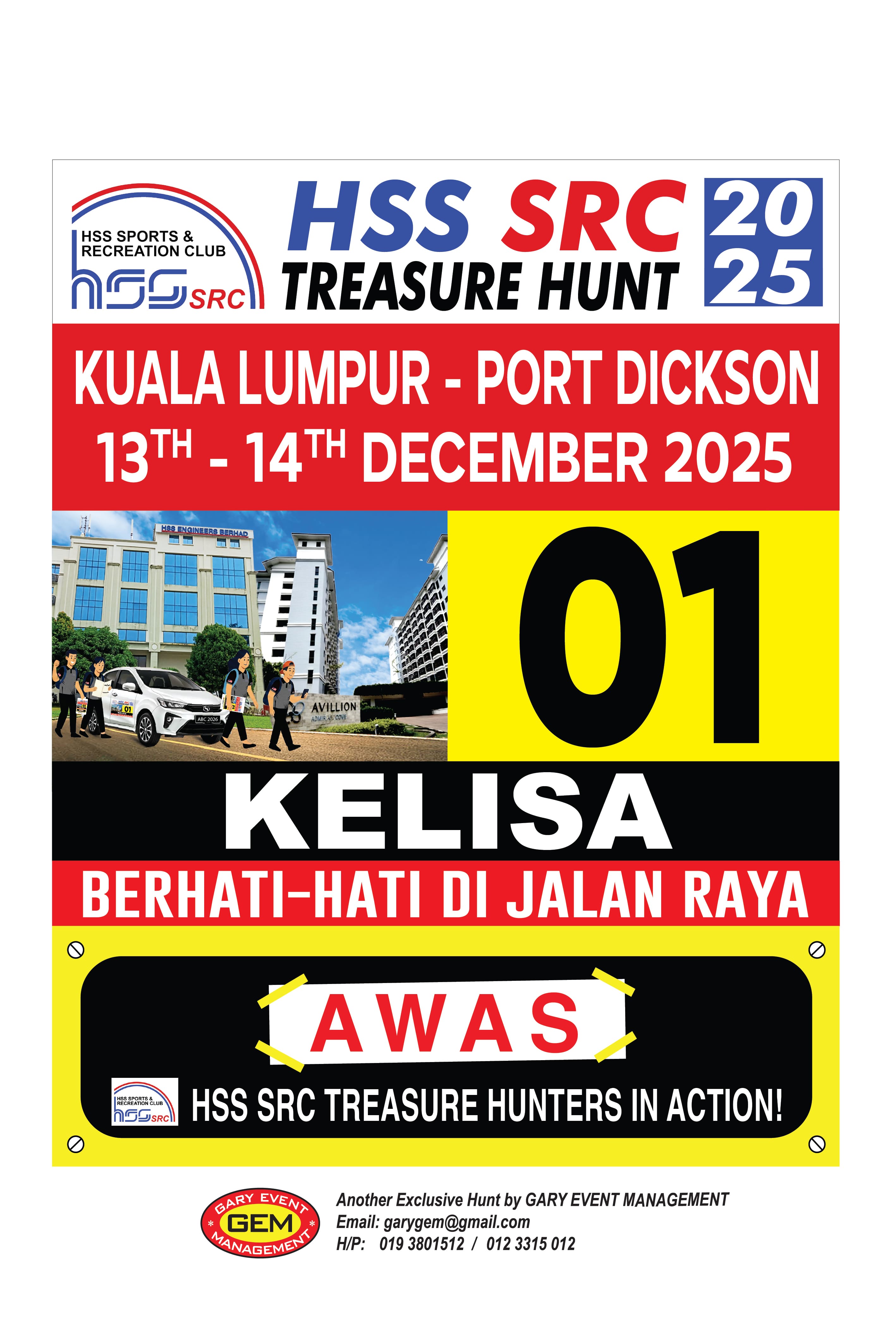 HSS SRC Treasure Hunt 2025 Kuala Lumpur Port Dickson